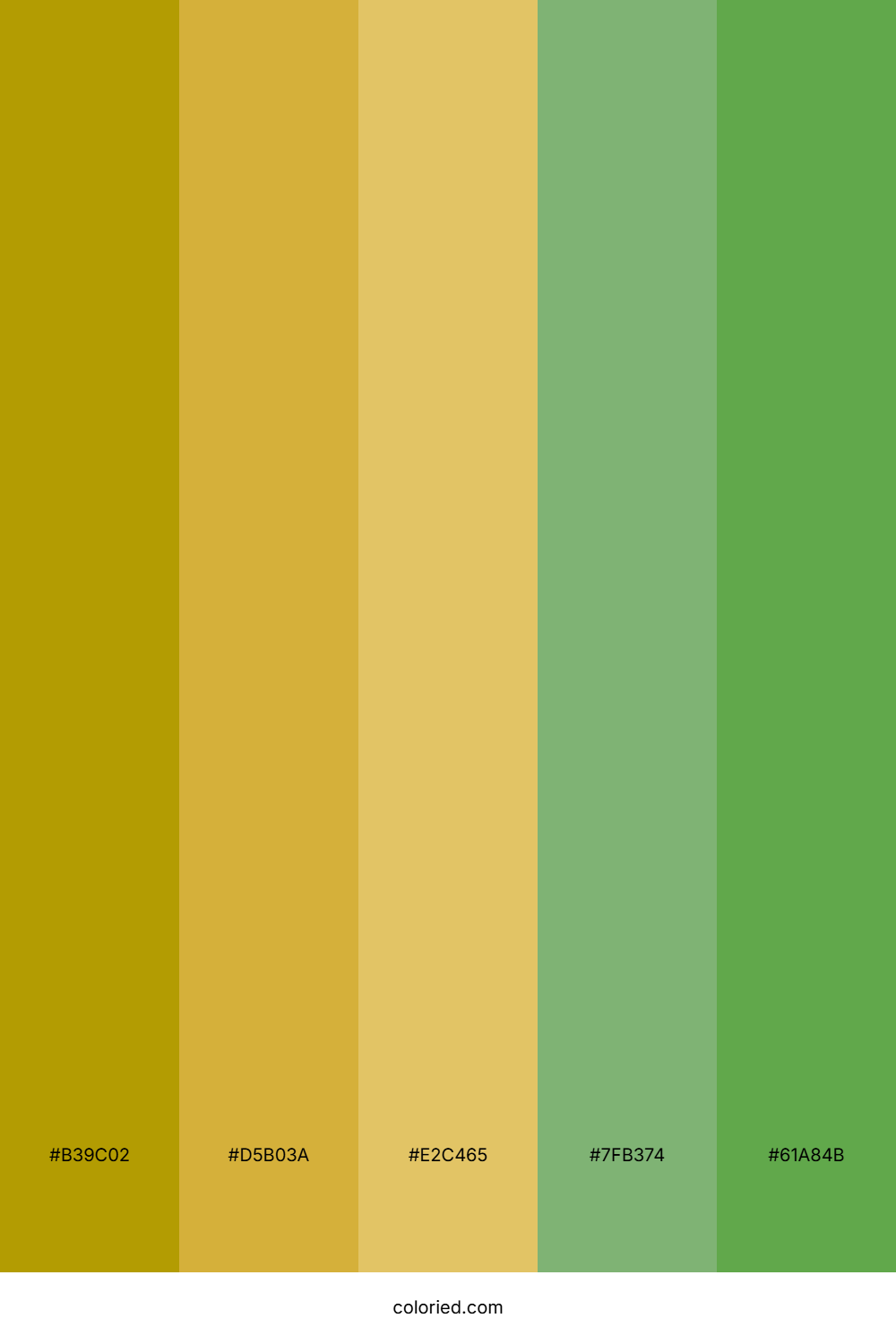 Goldenrod And Forest Green Color Palette