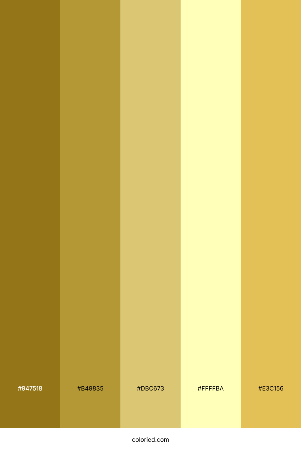 Goldenrod And Honey Gold Color Palette