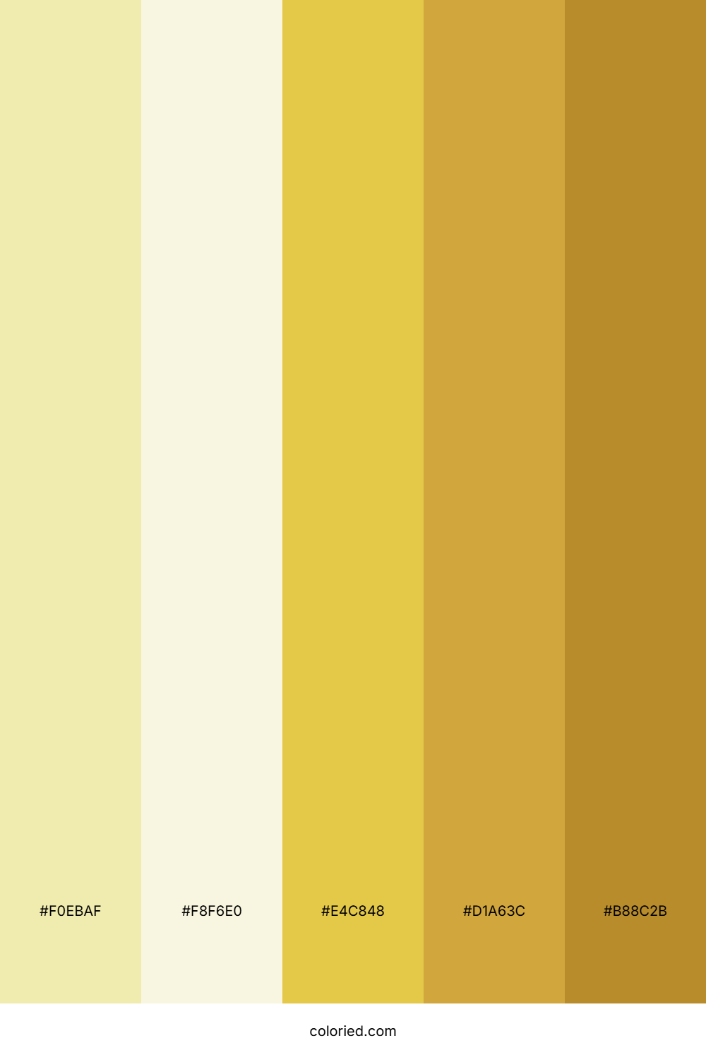 Goldenrod And Ivory Color Palette