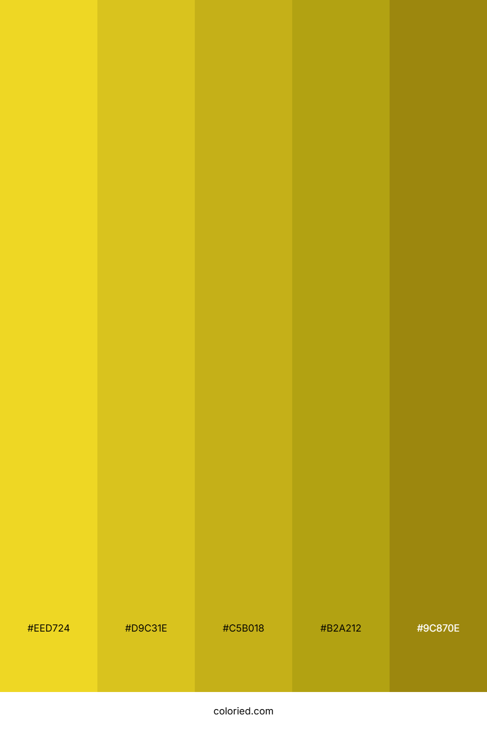 Goldenrod and Mustard Color Palette