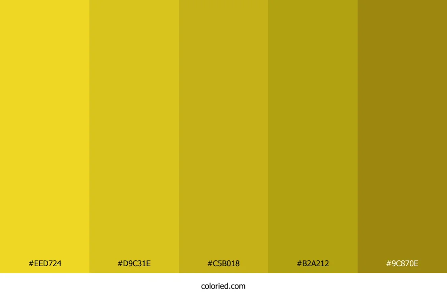 Goldenrod and Mustard Color Palette