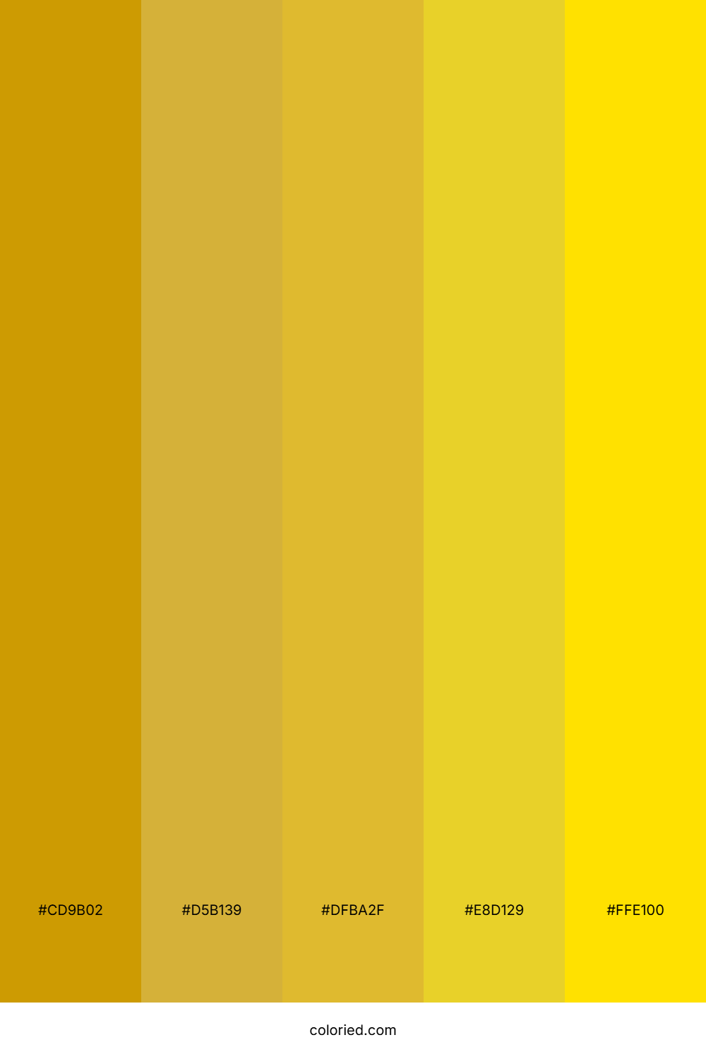 Goldenrod and Sunburst Color Palette