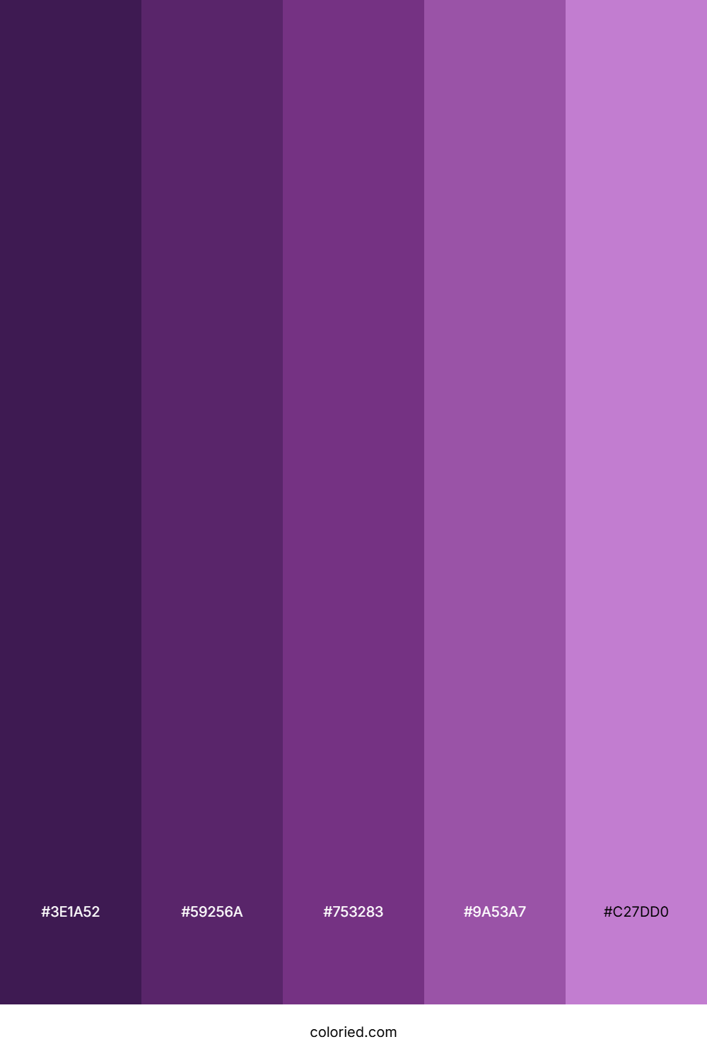 Grape Purple Color Palette
