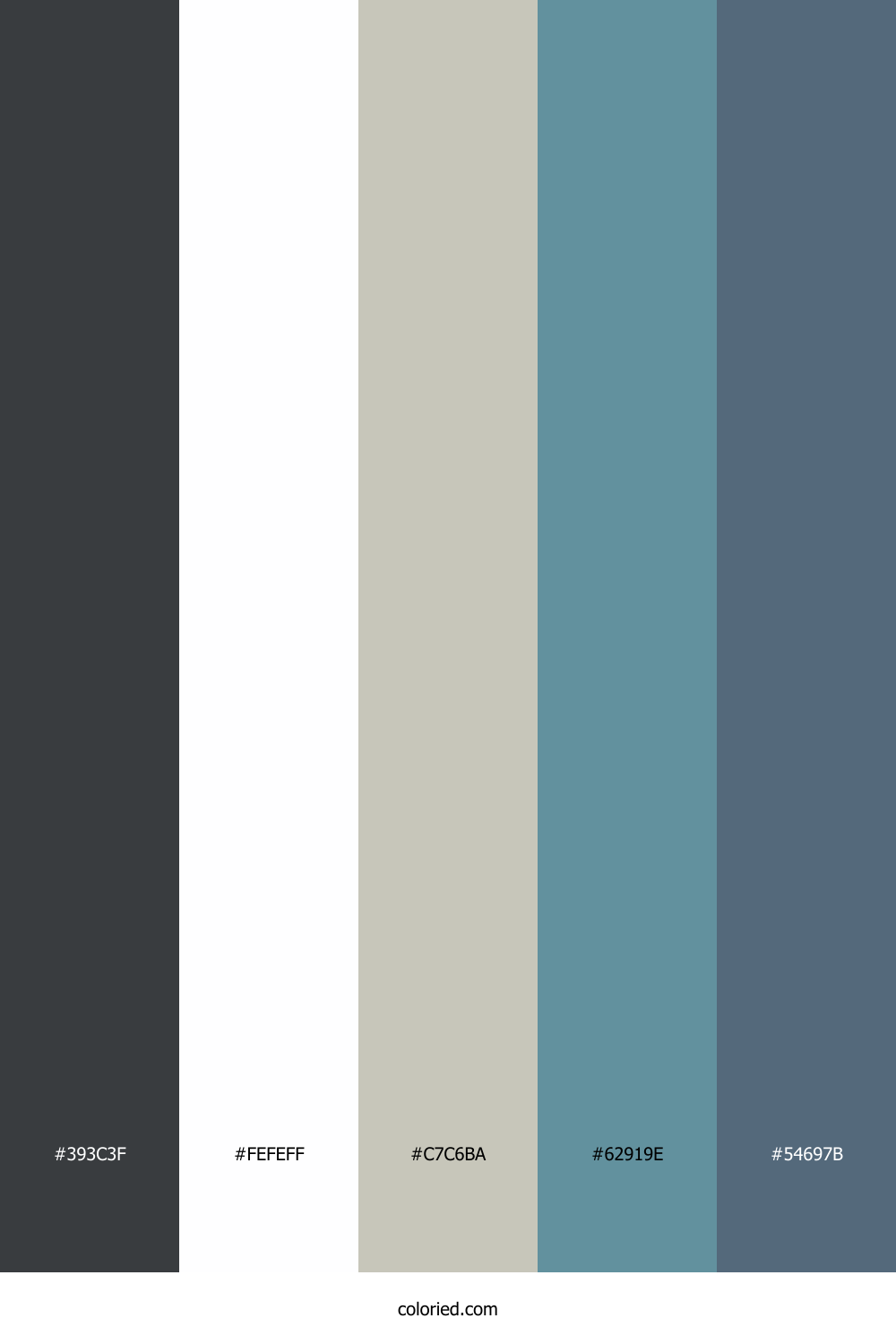 Graphite Mist Teal Palette