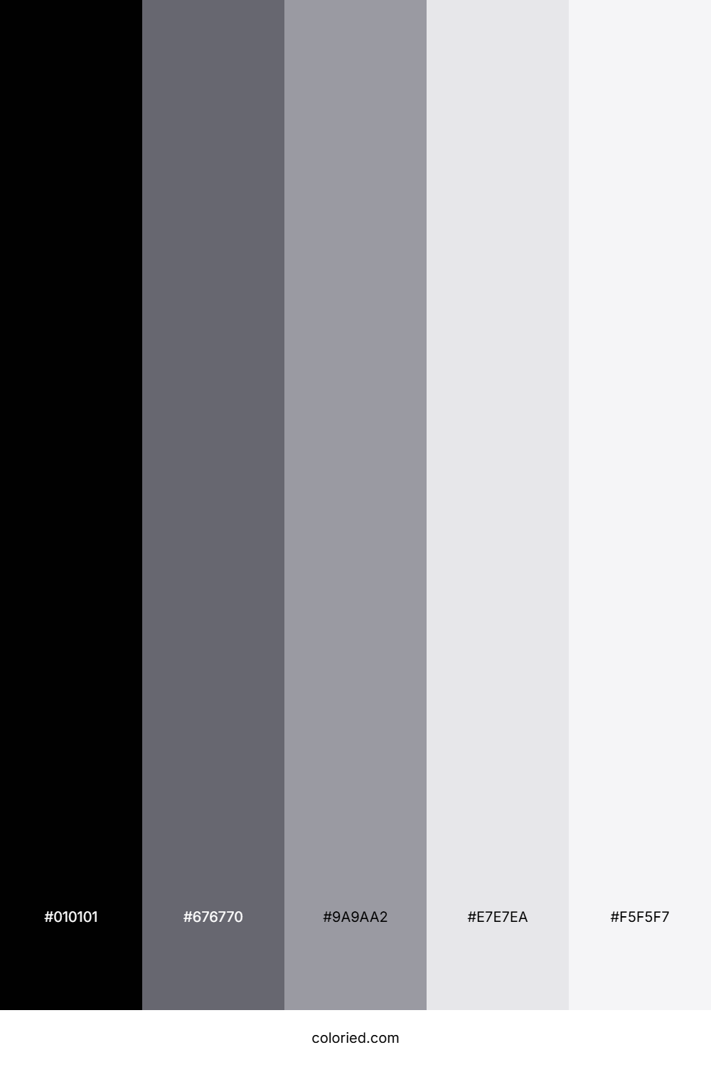 Graphite Pearl Haze Color Palette