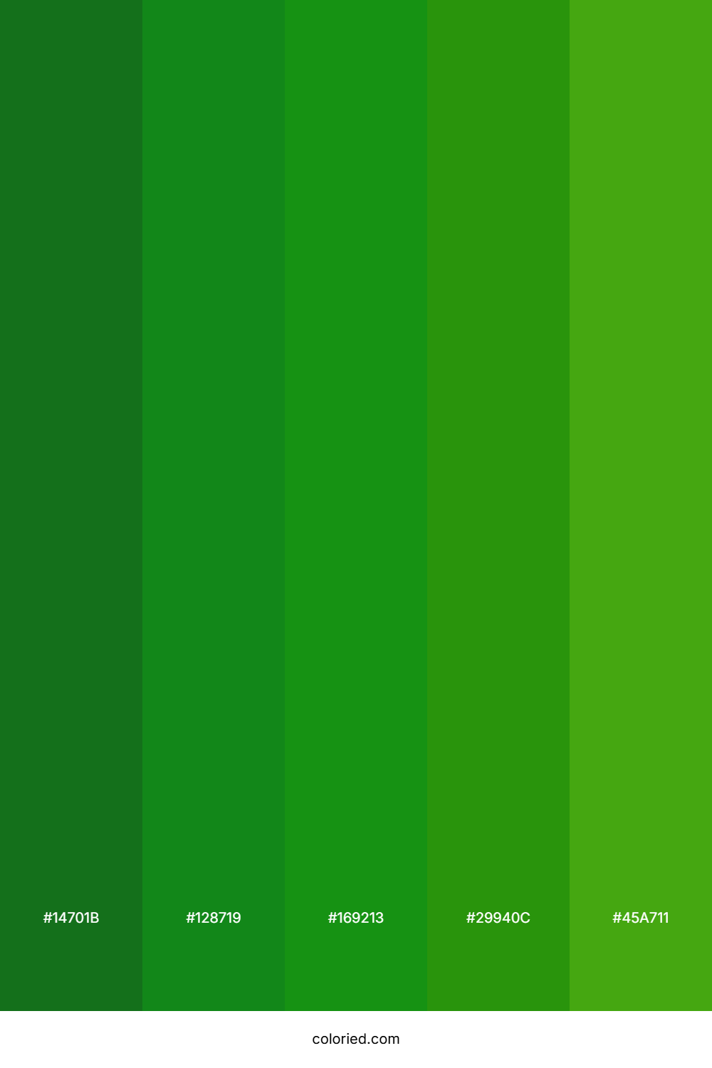 Grass Green and Forest Green Color Palette