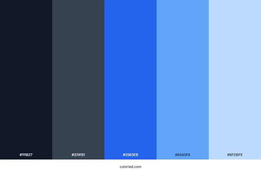 Gray and Blue Color Palette