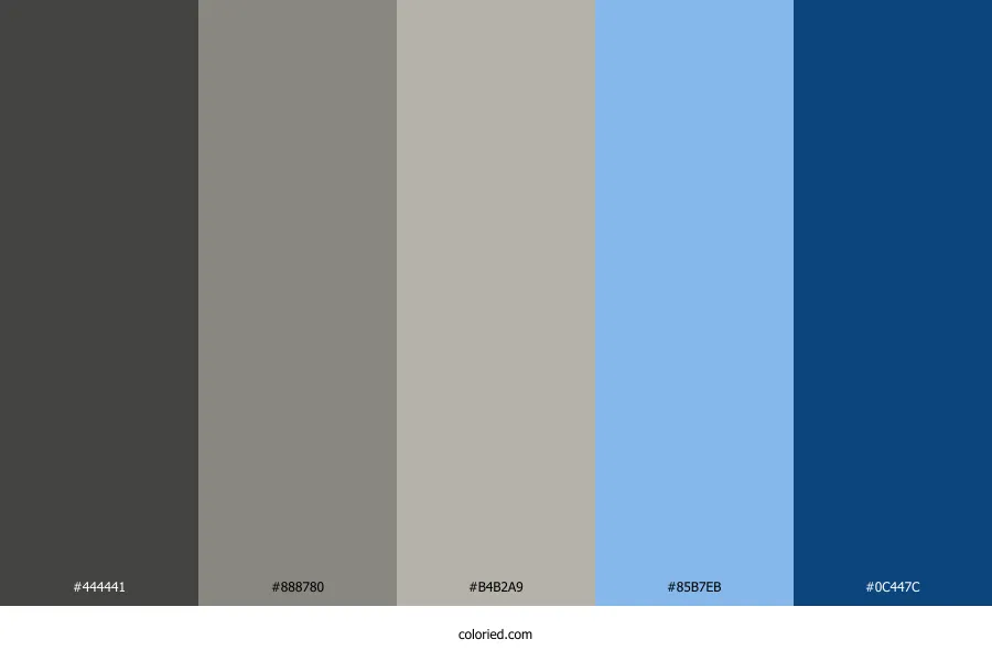 Gray Blue Color Palette