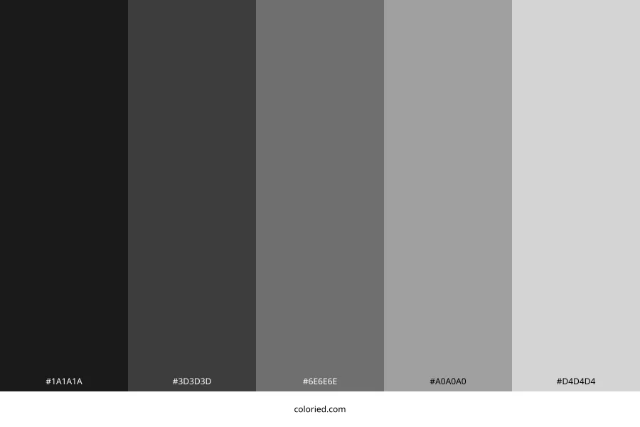 Gray Color Palette