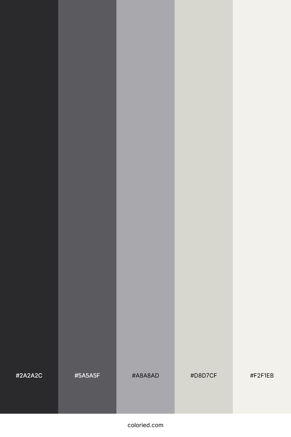 Gray to White Color Palette