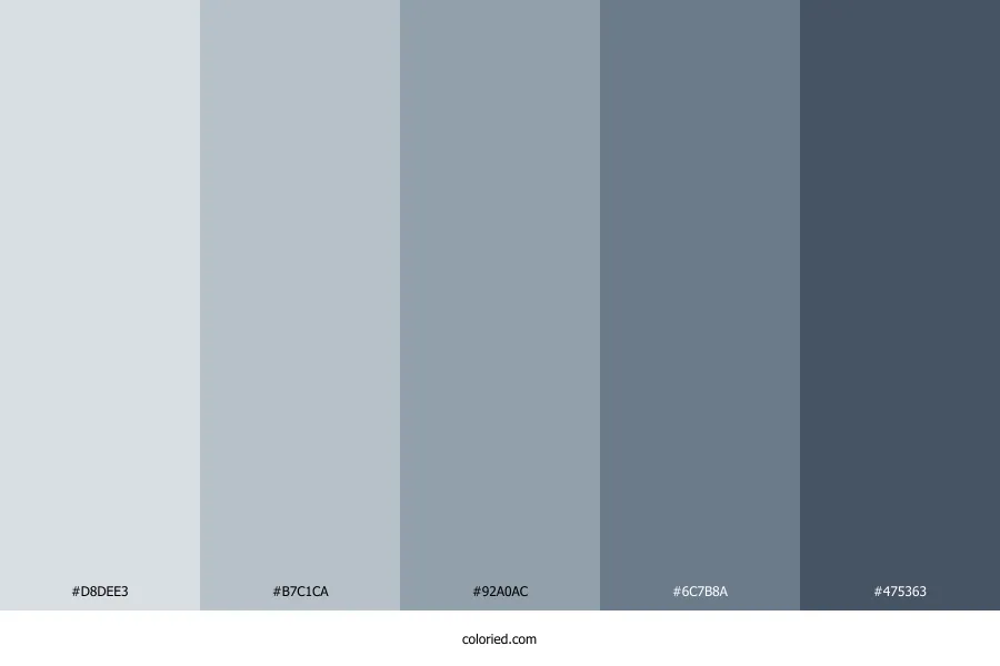 Grayish Blue Color Palette
