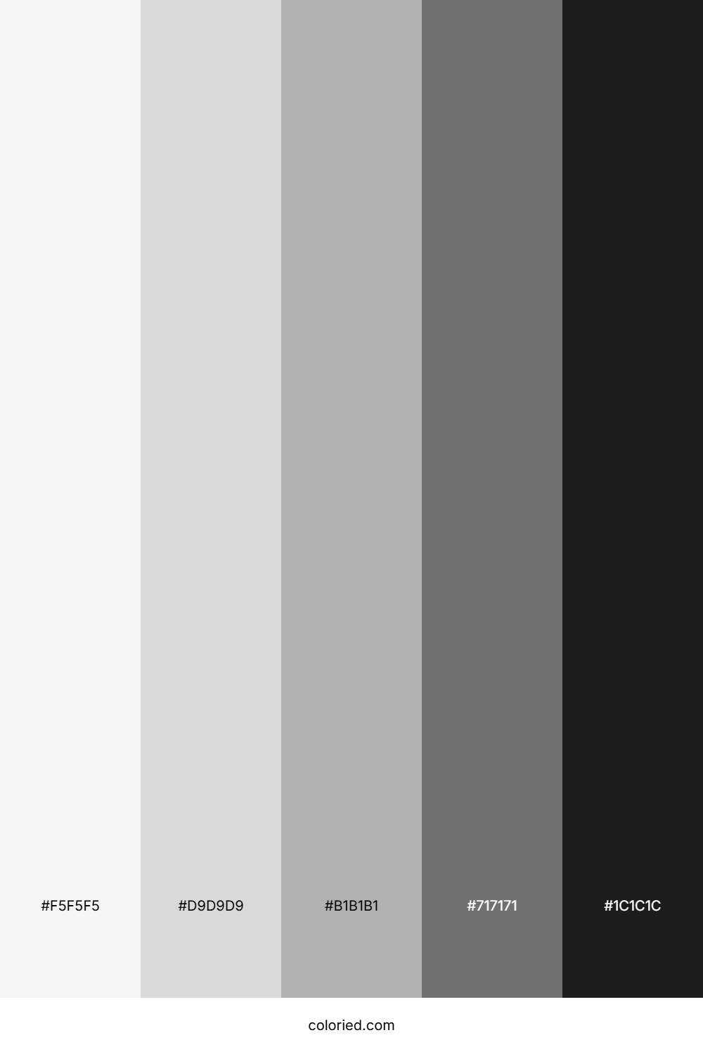 Grayscale Color Palette