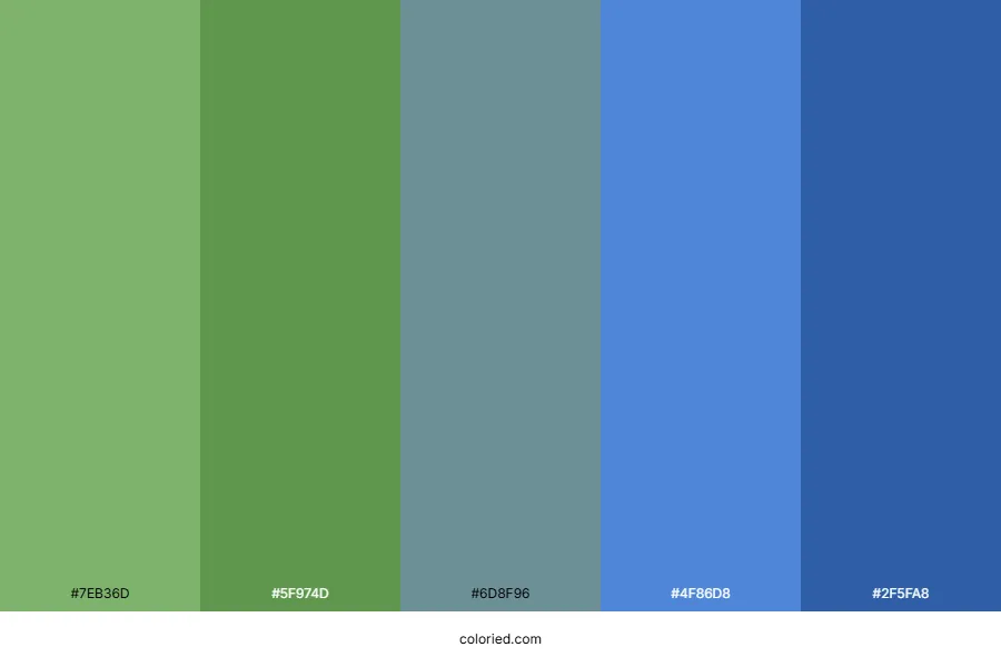 Green and Blue Palette