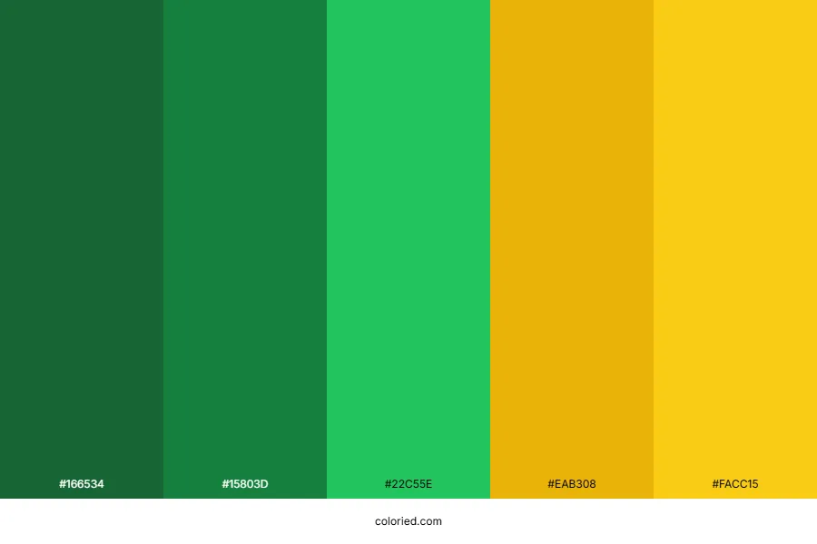 Green and Yellow Color Palette