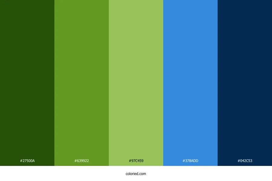 Green Blue Color Palette