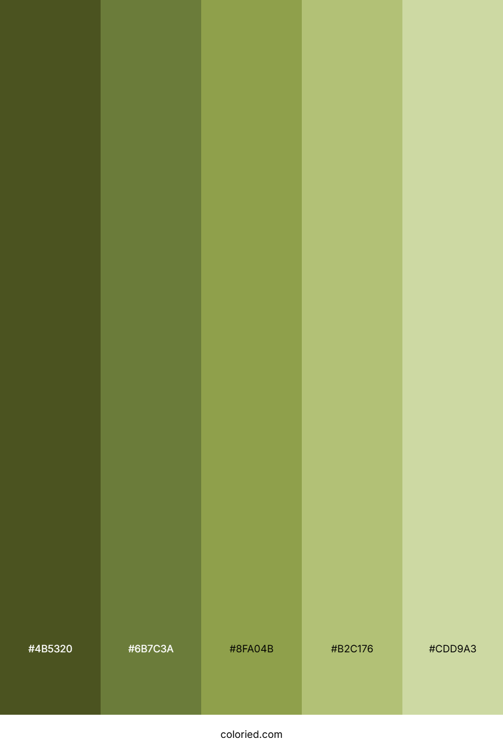 Green Camouflage Color Palette