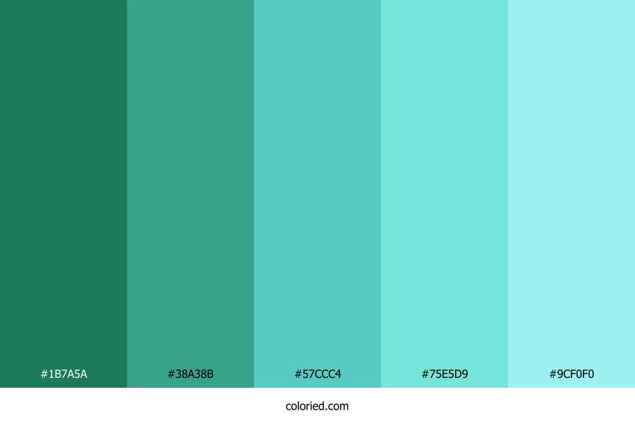 Green Cyan Color Palette