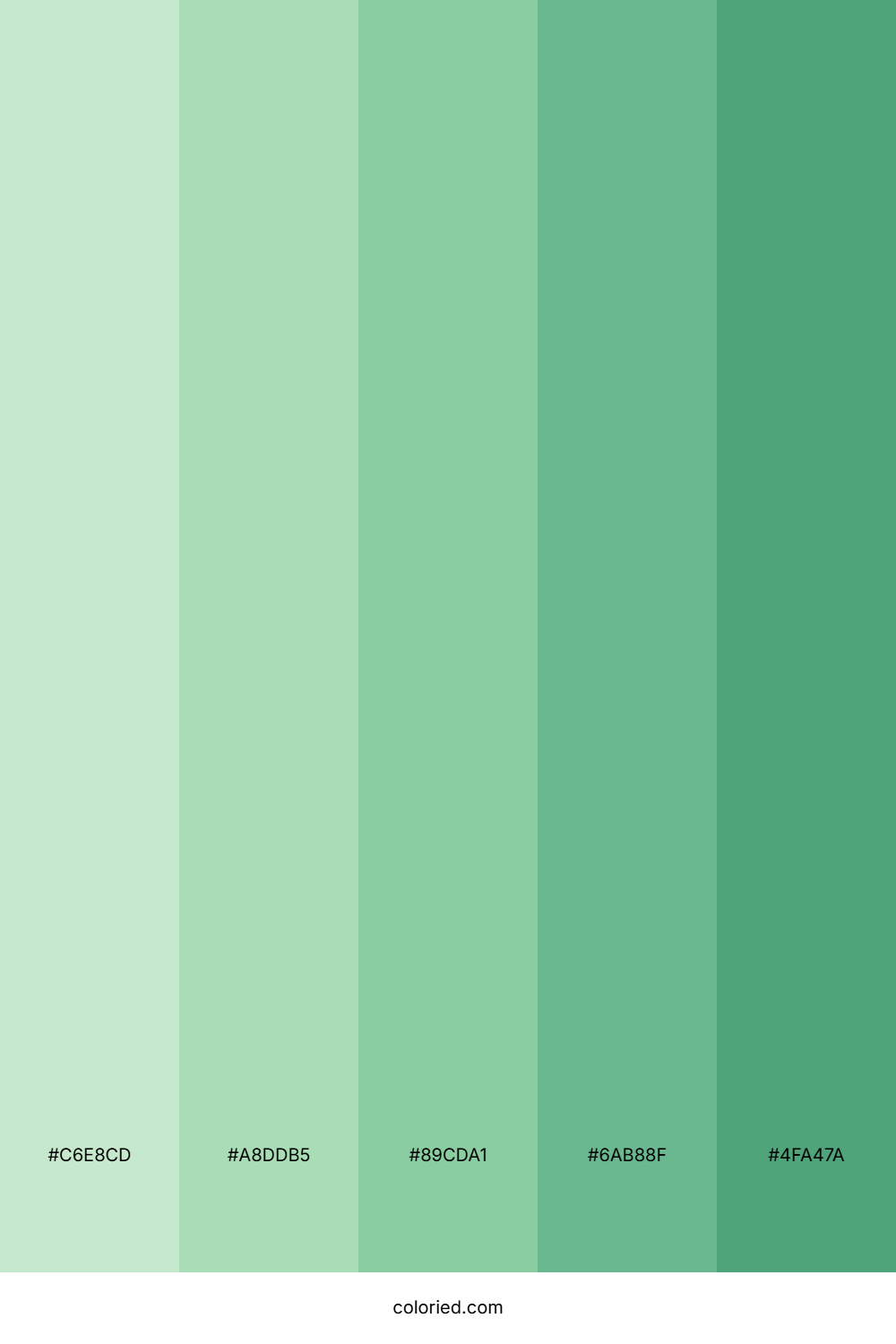 Green Pastel Color Palette