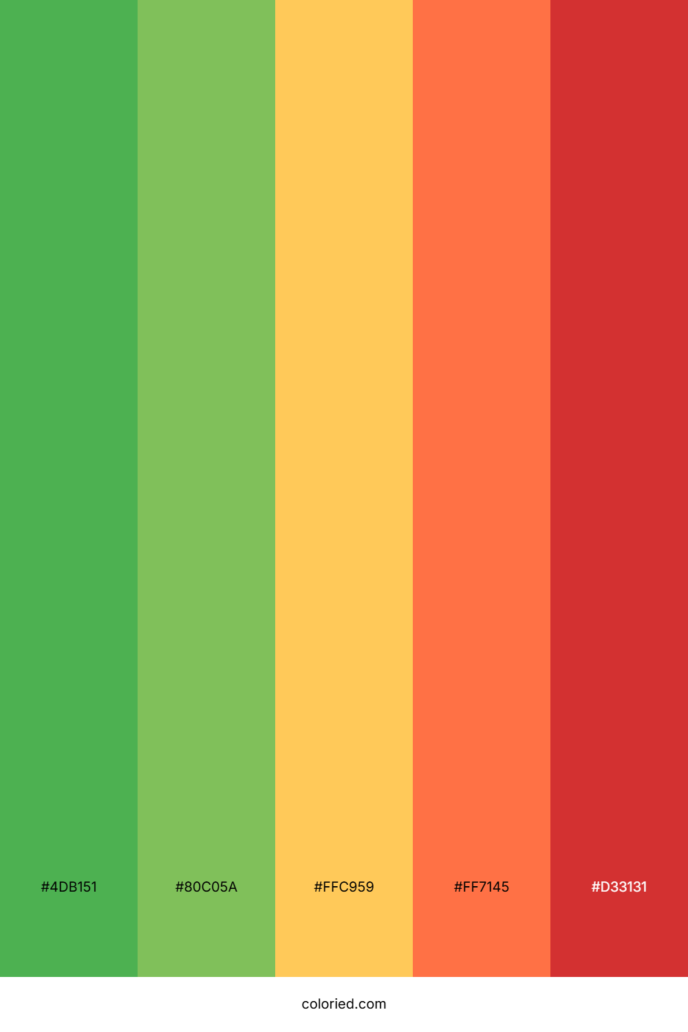 Green Red Gradient Color Palette