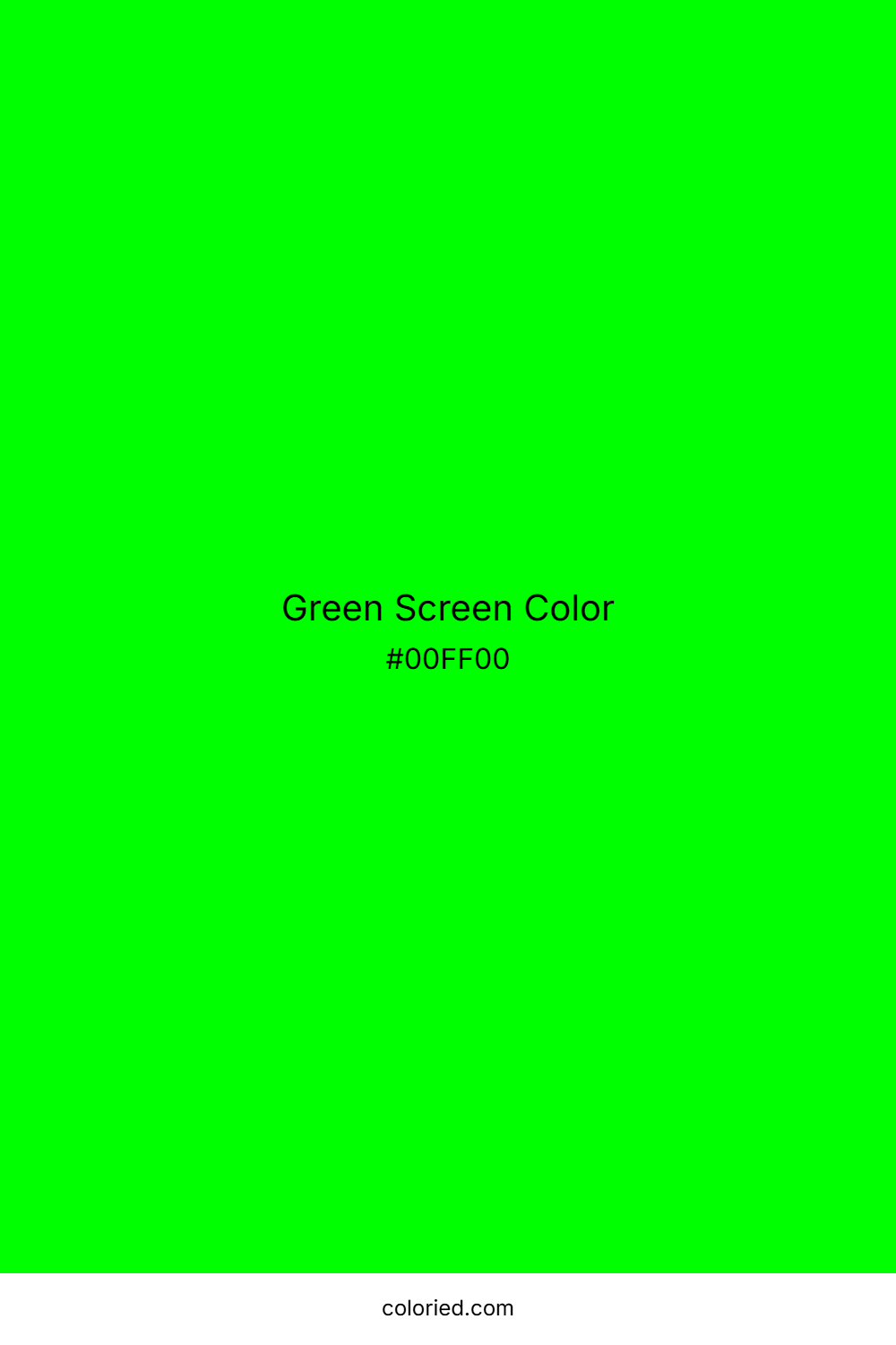 Green Screen Color