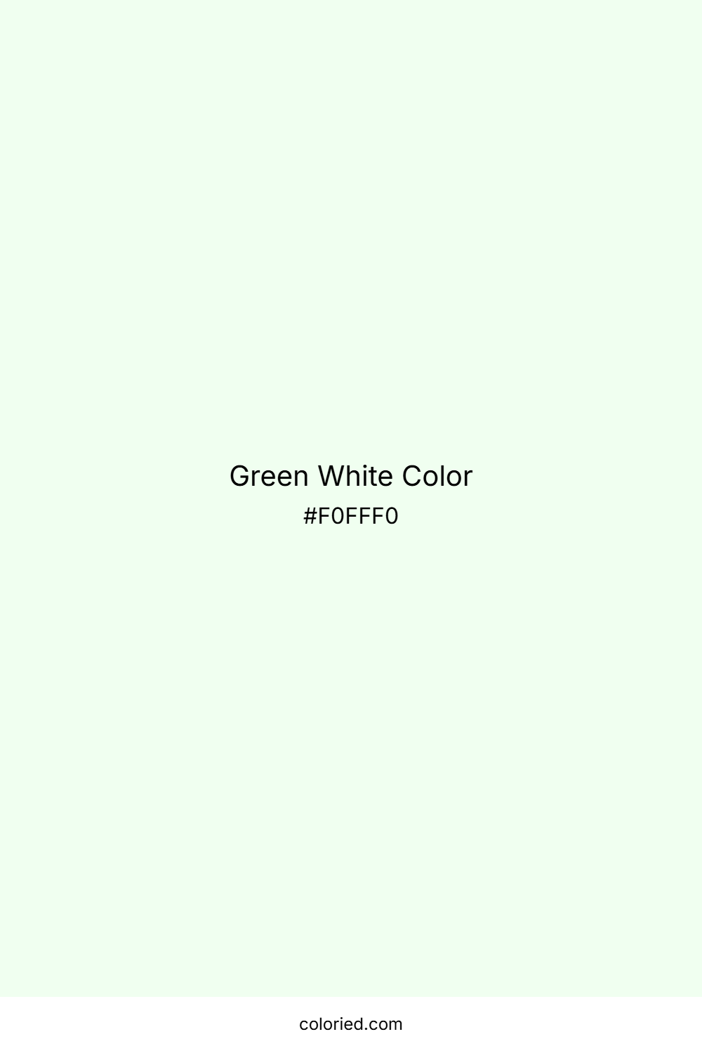 Green White Color