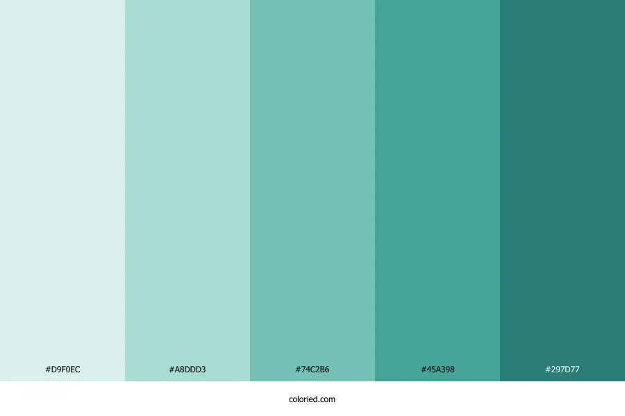 Greenish Blue Color Palette