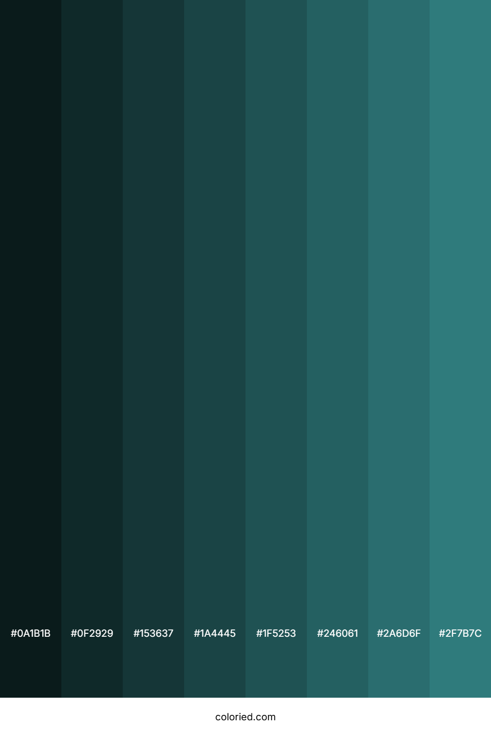 Greenish Blue Color Shades