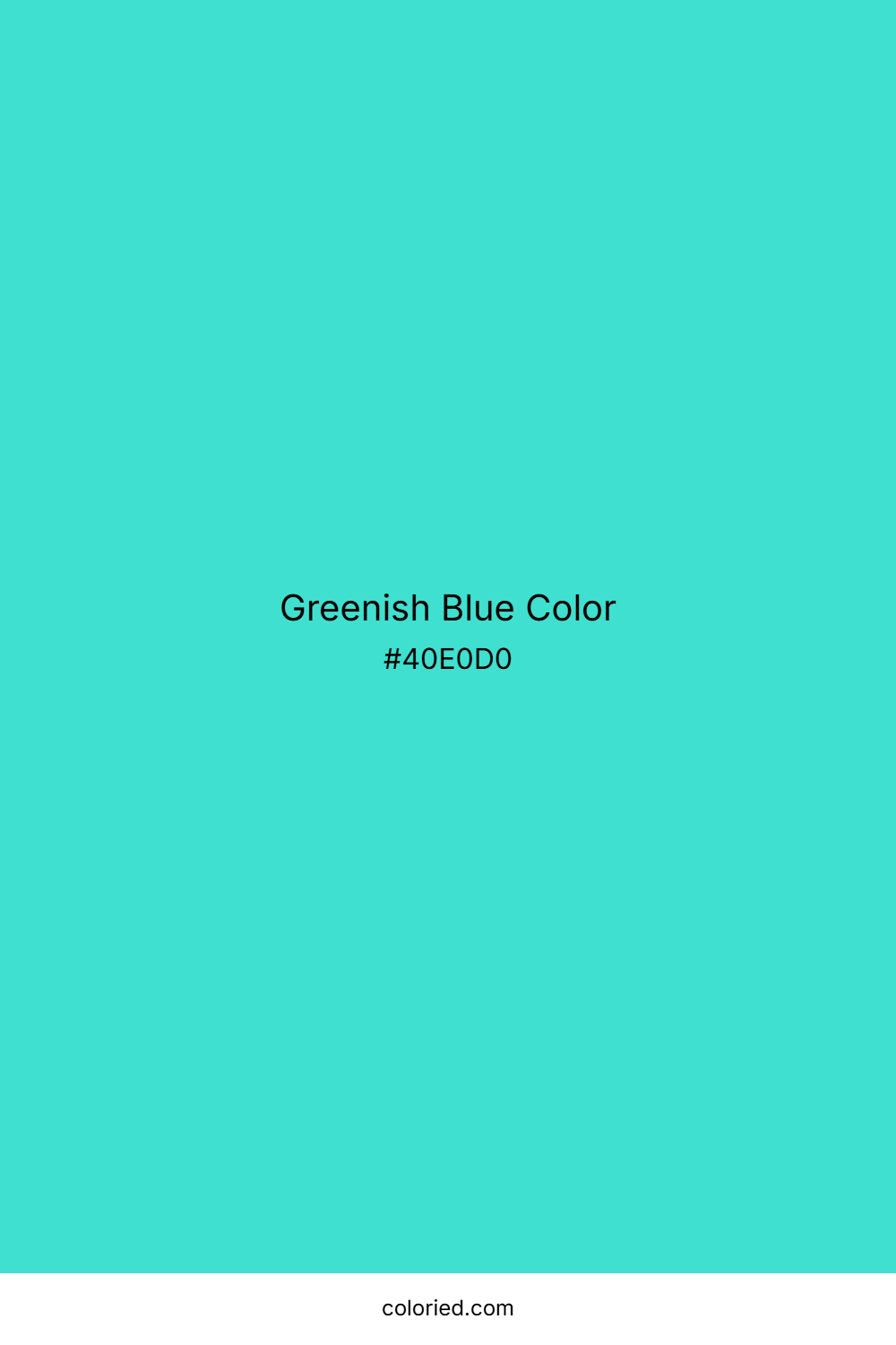 Greenish Blue Color