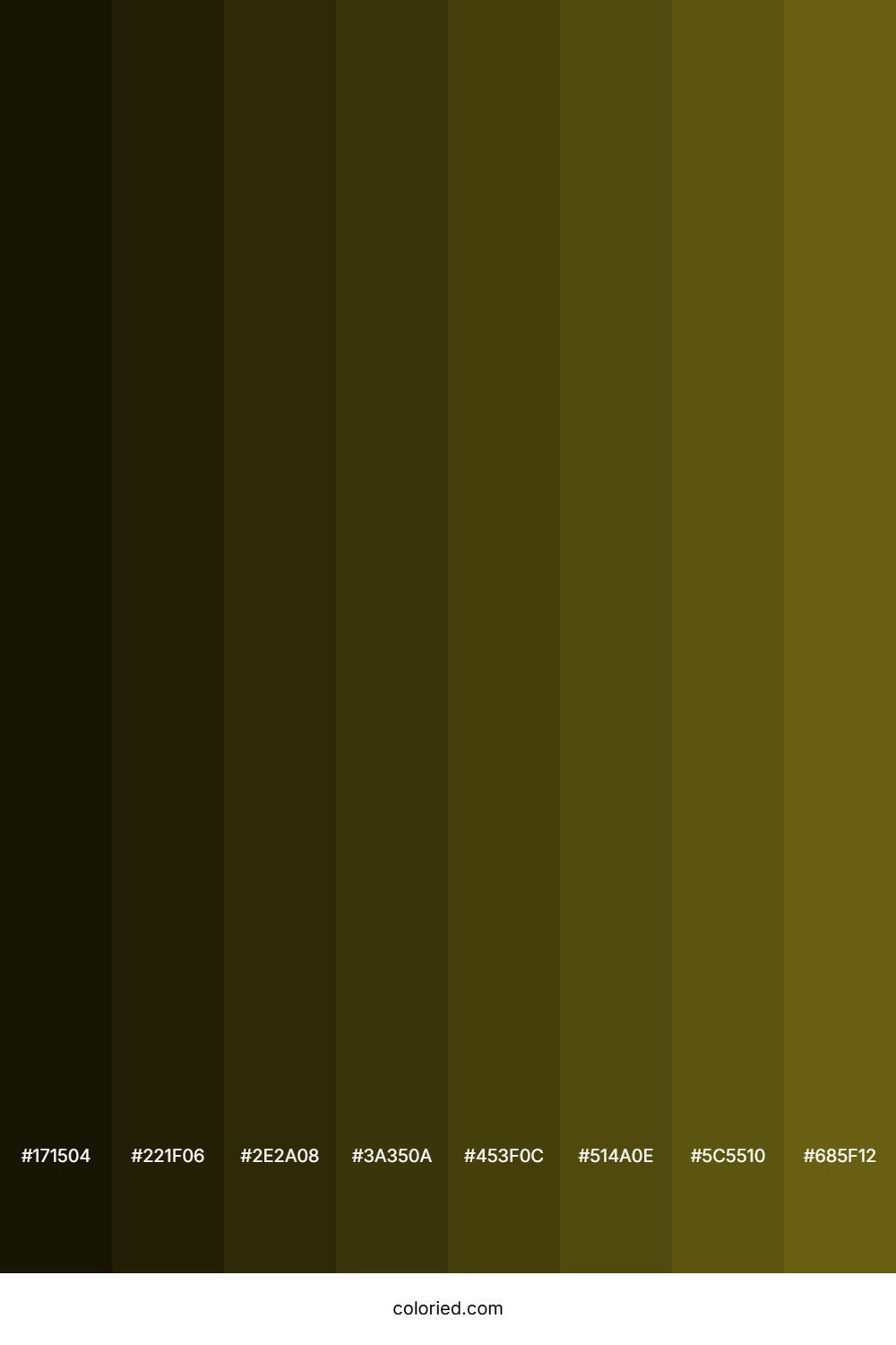 Greenish Brown Color Shades