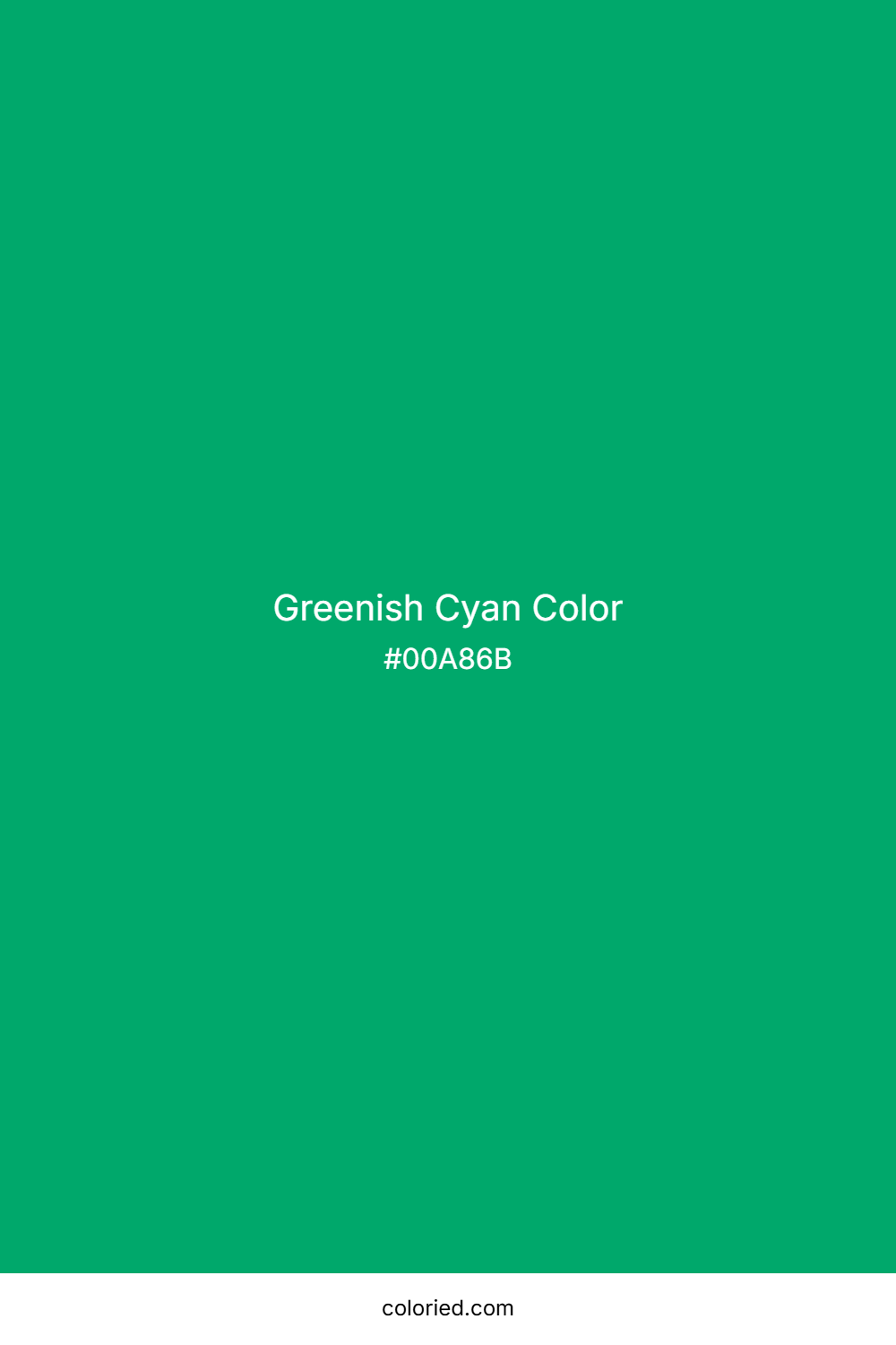 Greenish Cyan Color