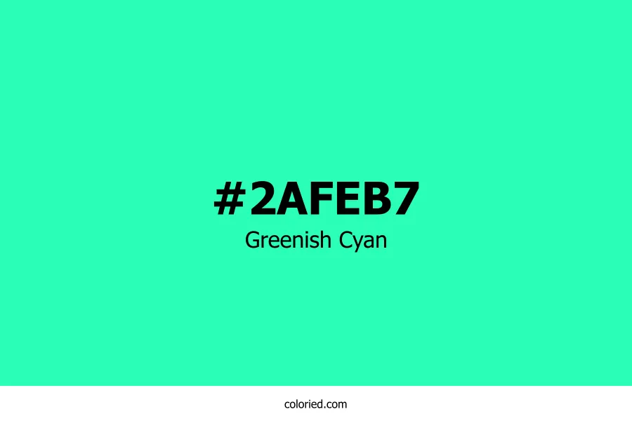Greenish Cyan Color Hex Code