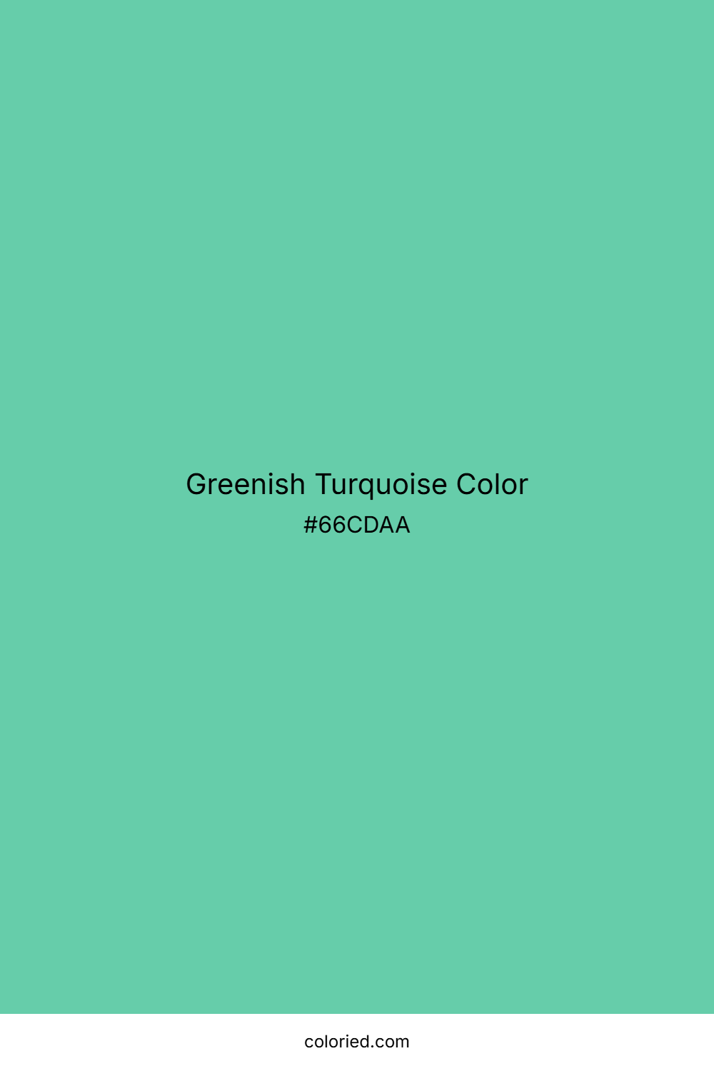 Greenish Turquoise Color