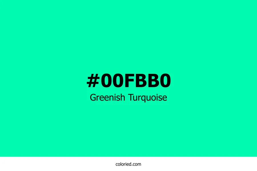 Greenish Turquoise Color