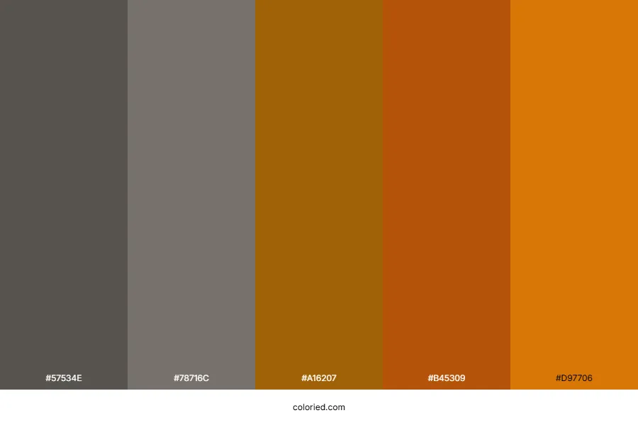 Grey and Brown Color Palette