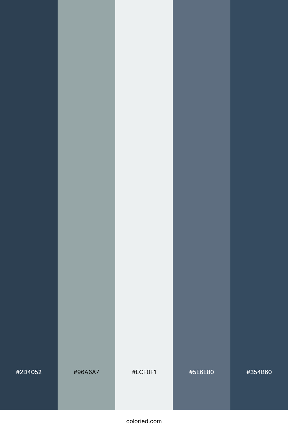 Grey and Navy Blue Color Palette