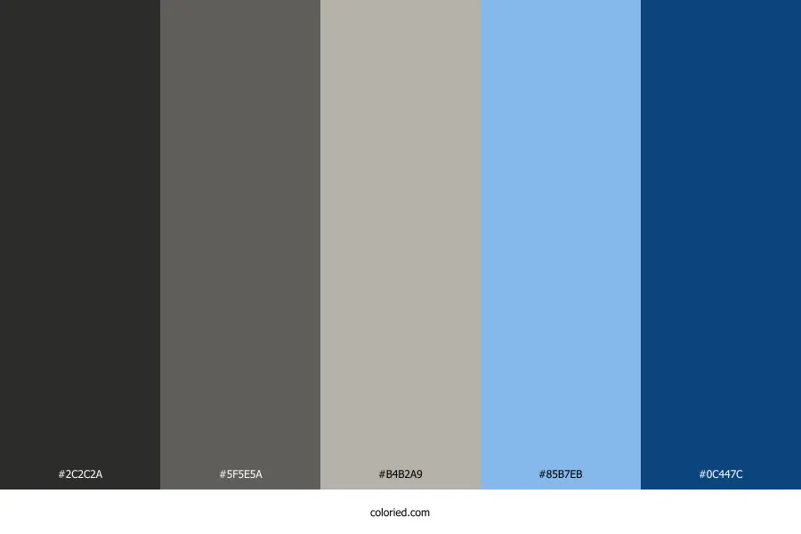 Grey Blue Color Palette