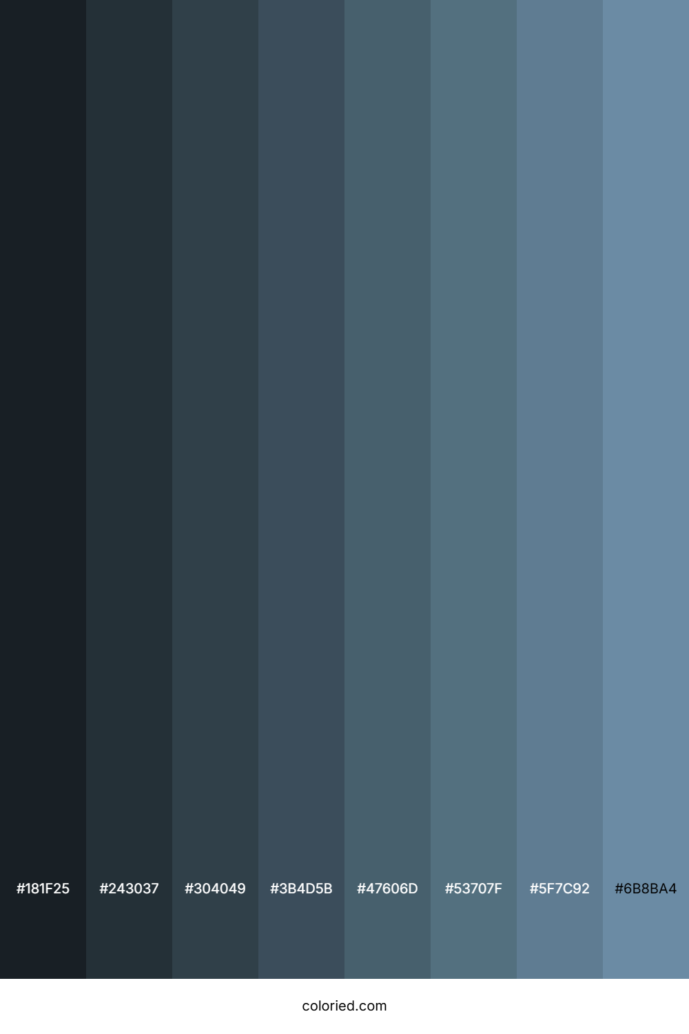 Grey Blue Color Shades