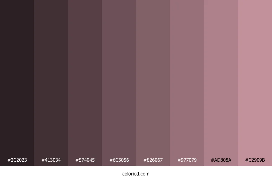 Grey Pink Color Shades