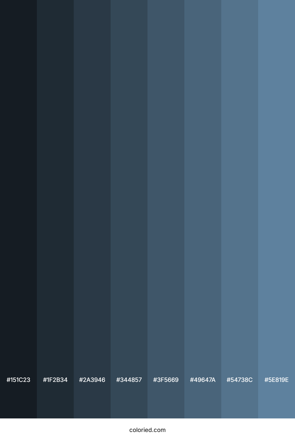 Greyish Blue Color Shades