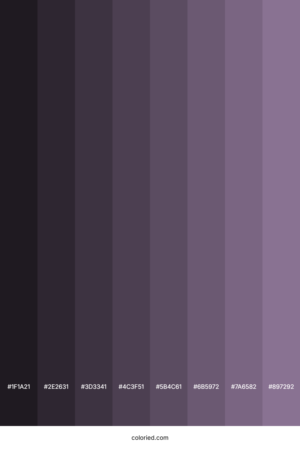 Greyish Purple Color Shades