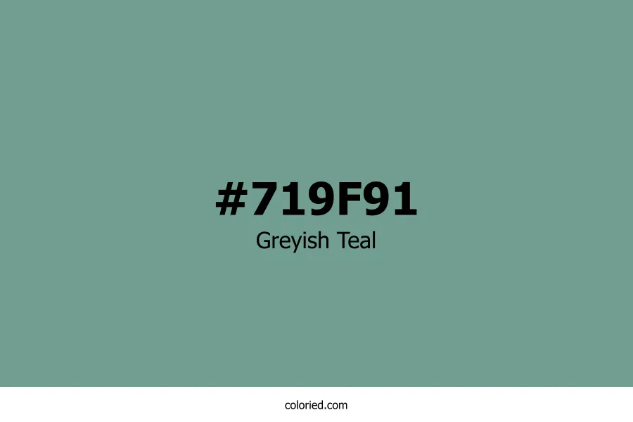 Greyish Teal Color
