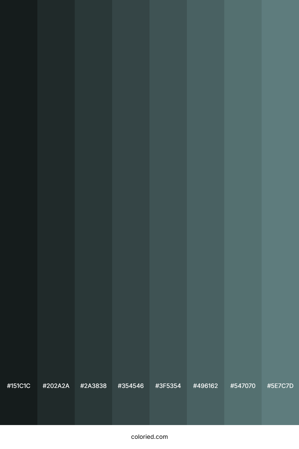Greyish Turquoise Color Shades