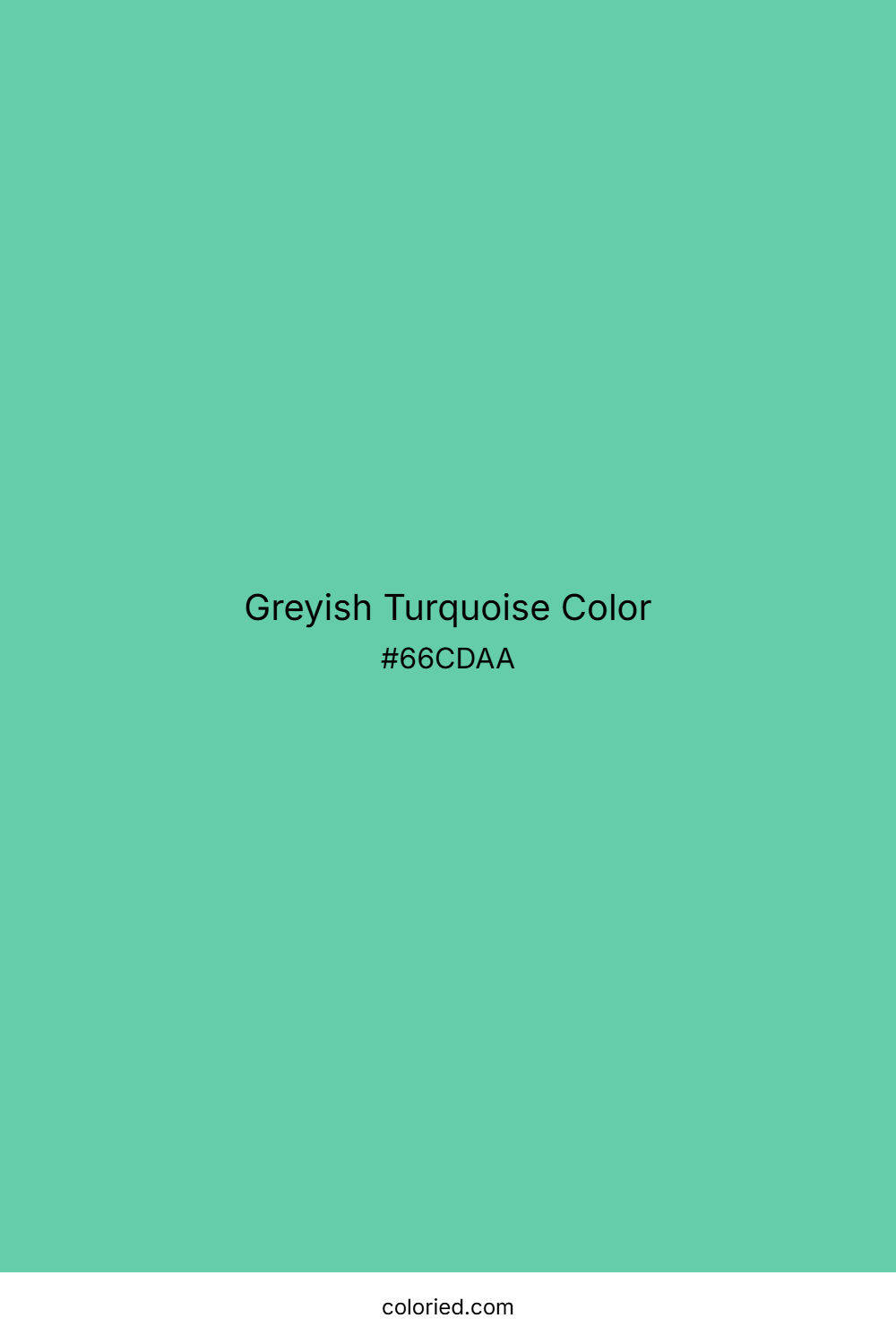 Greyish Turquoise Color
