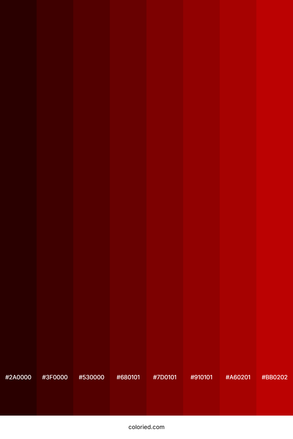 Guardsman Red Color Shades