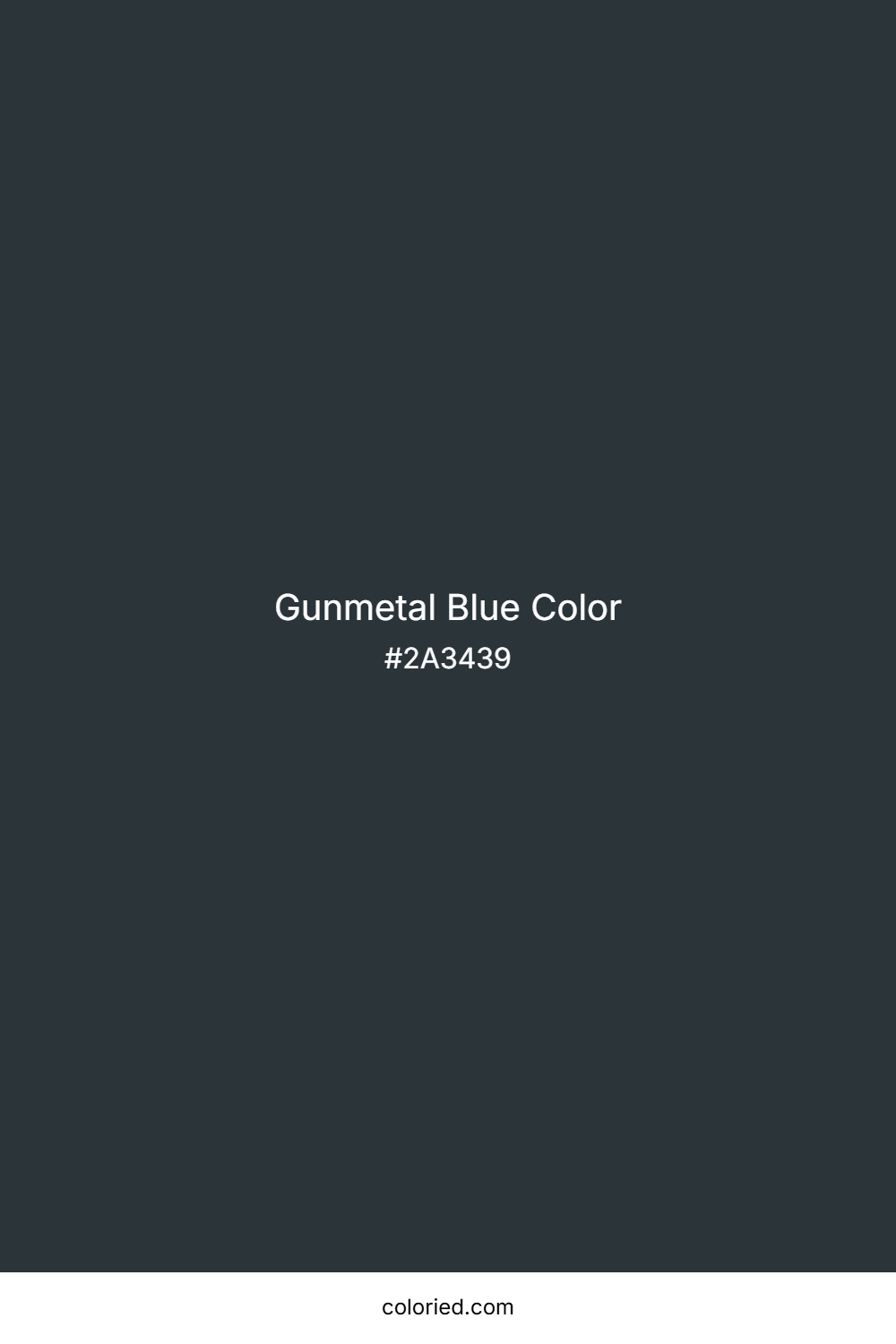 Gunmetal Blue Color