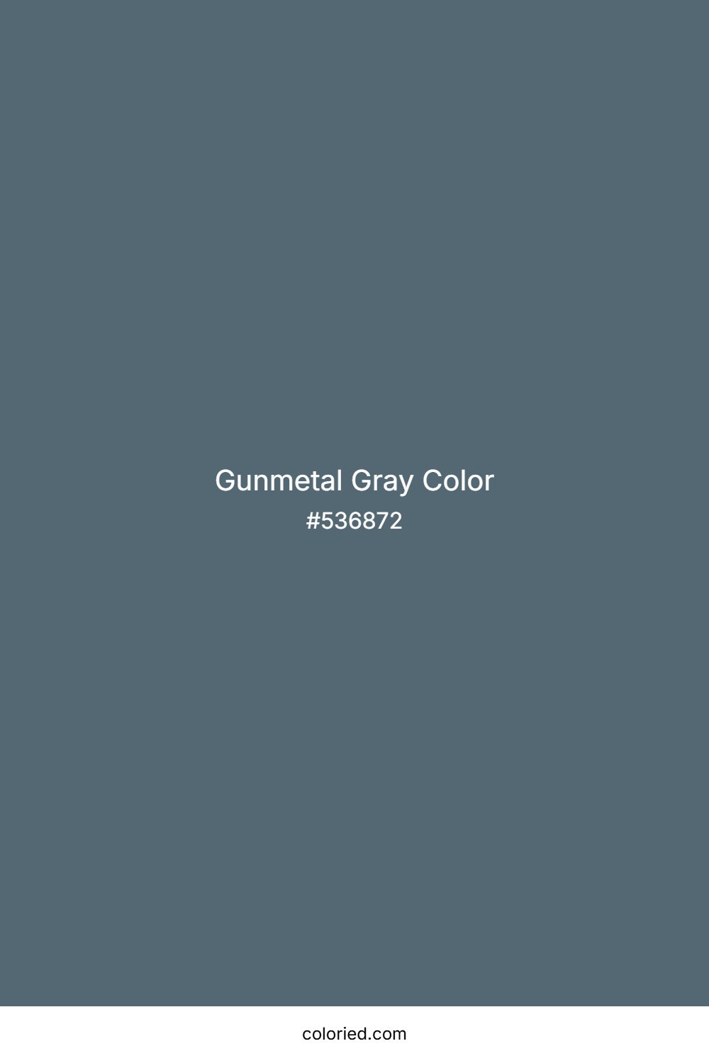 Gunmetal Gray Color