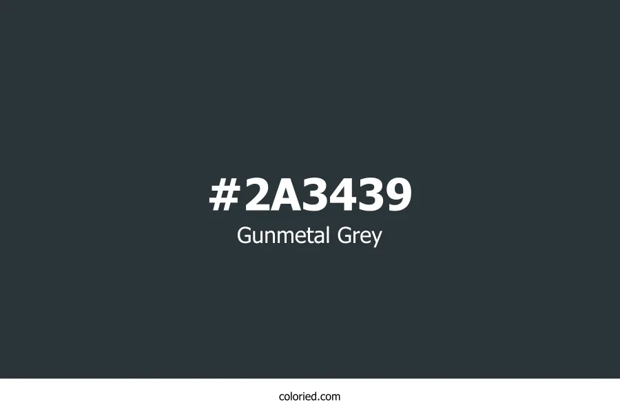 Gunmetal Grey Color Hex Code