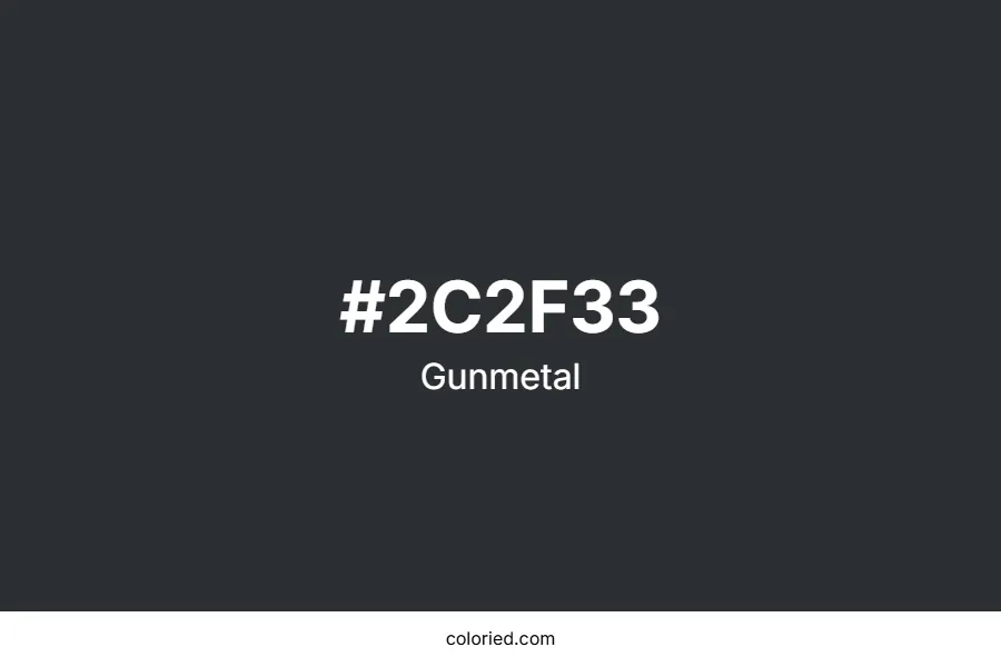 Gunmetal Color Hex Code