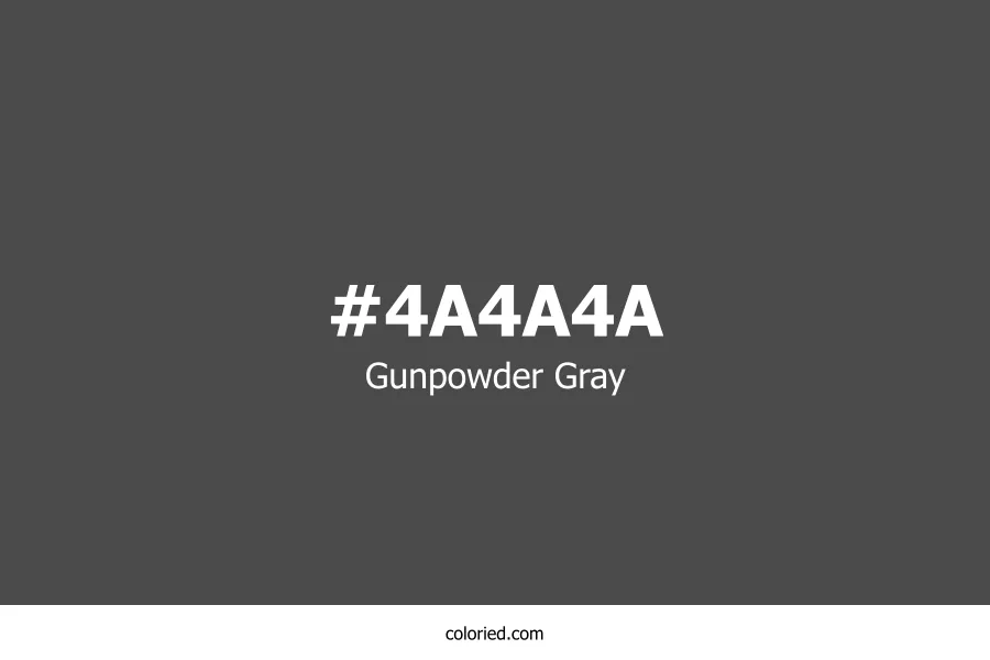 Gunpowder Gray Color