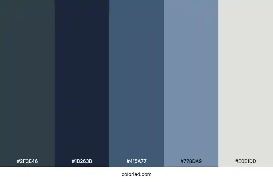 Hale Navy Color Palette